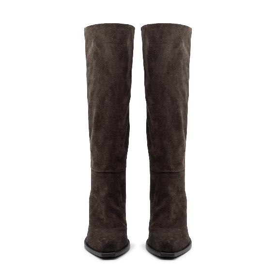 H10 Jolene-Stivaletto minimal testa di moro